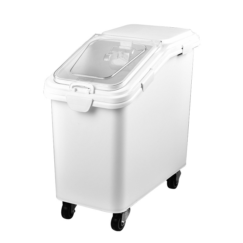 Large-capacity kitchen plastic rice bucket storage box