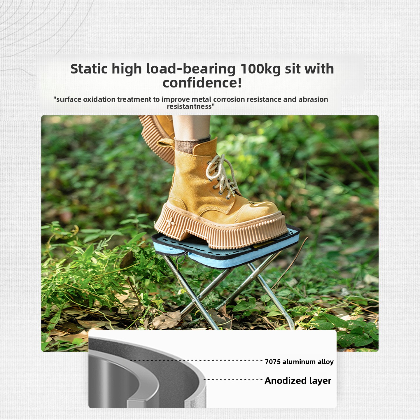 2D folding stool  small folding chair