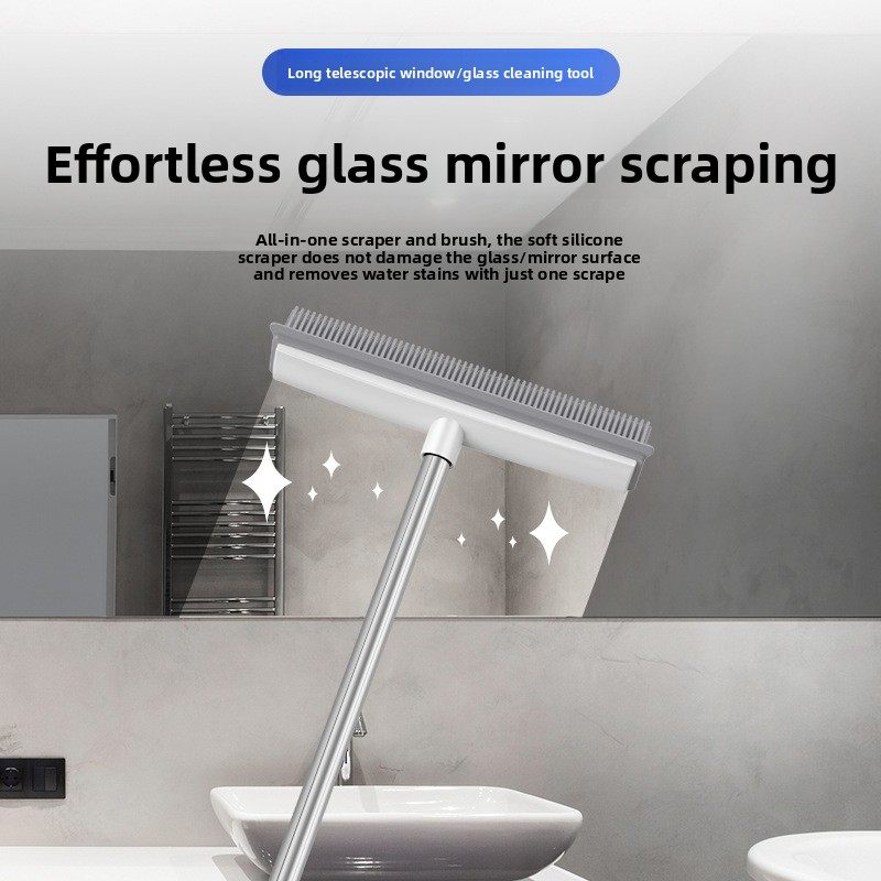 Stainless steel silicone cleaning brush