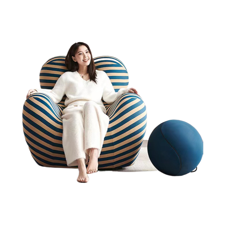 Lazy One-piece Shaped Cotton Armchair for Single Person, Can Be Used Sitting or Reclining