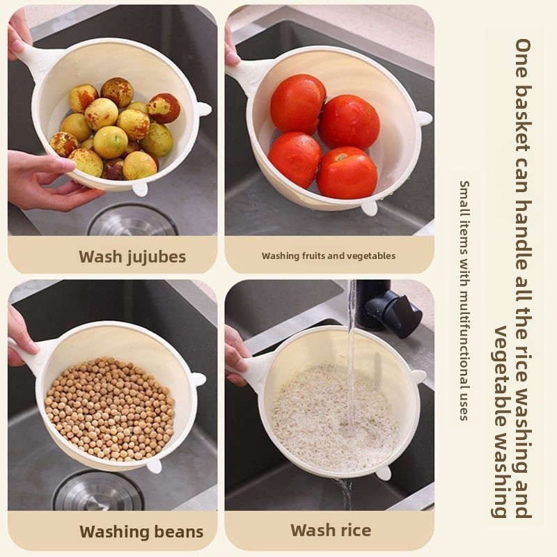 A rice strainer with fine holes that does not let rice leak out