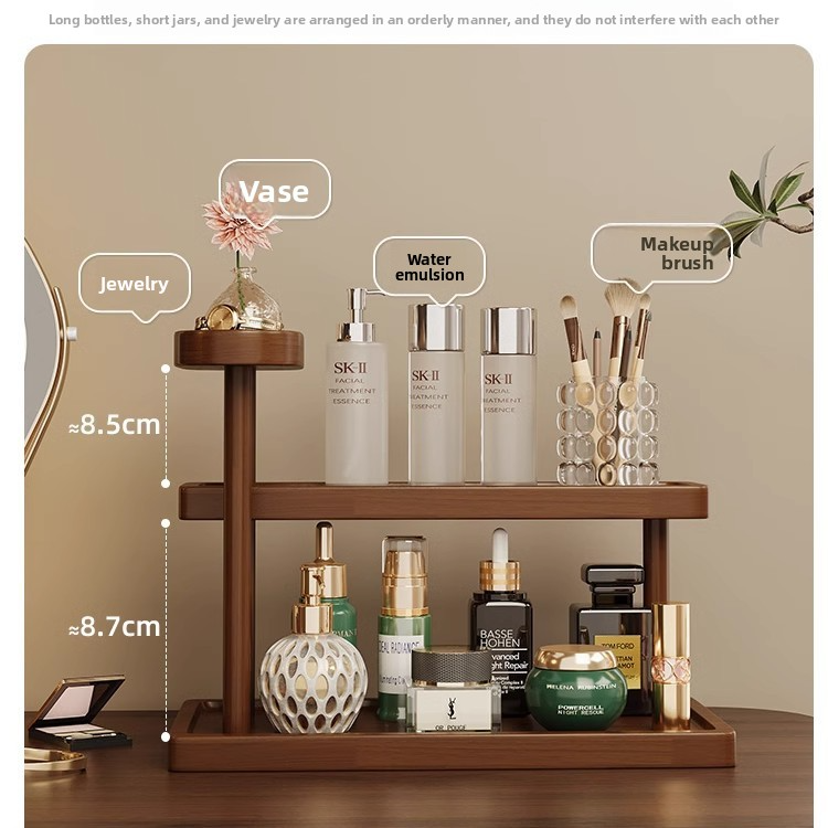 Solid wood desktop high-end sense shelf