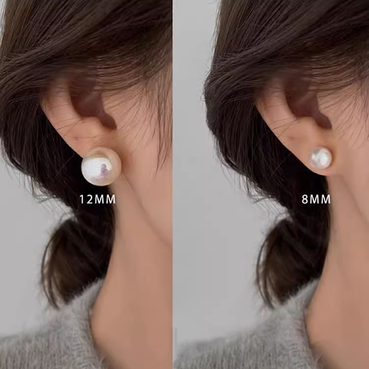 Natural Freshwater Pearl Silver Earrings