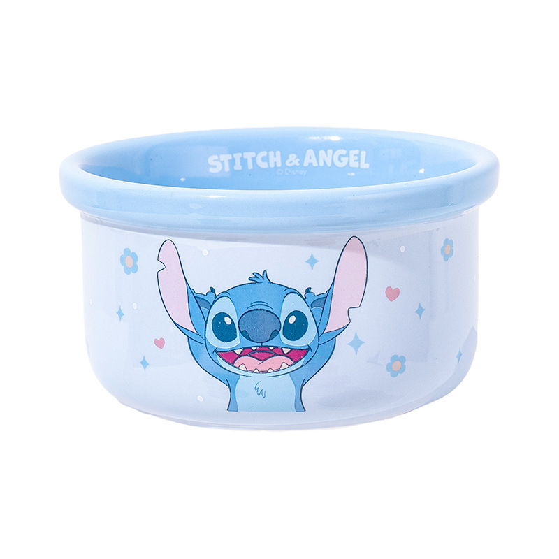 Stitch ceramic bowl, household rice bowl, underglaze color tableware