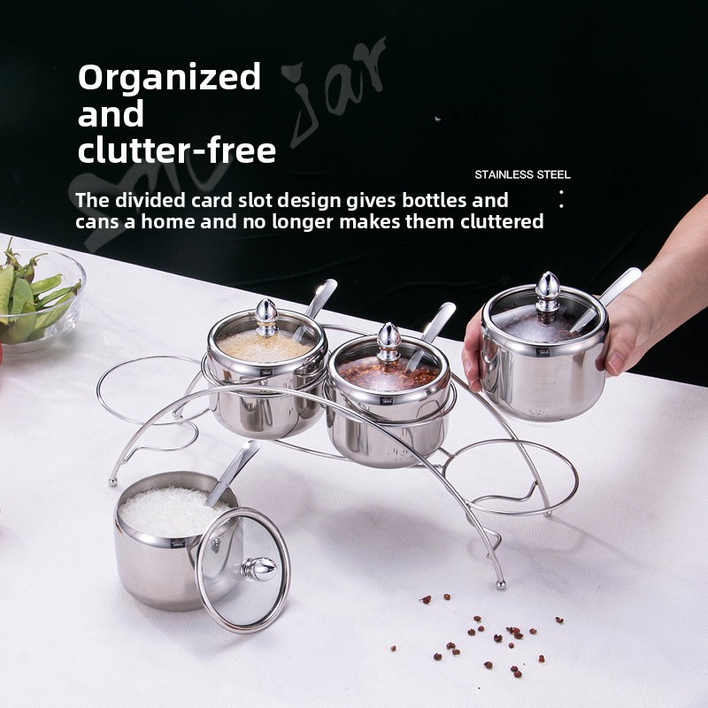 304 stainless steel condiment jar