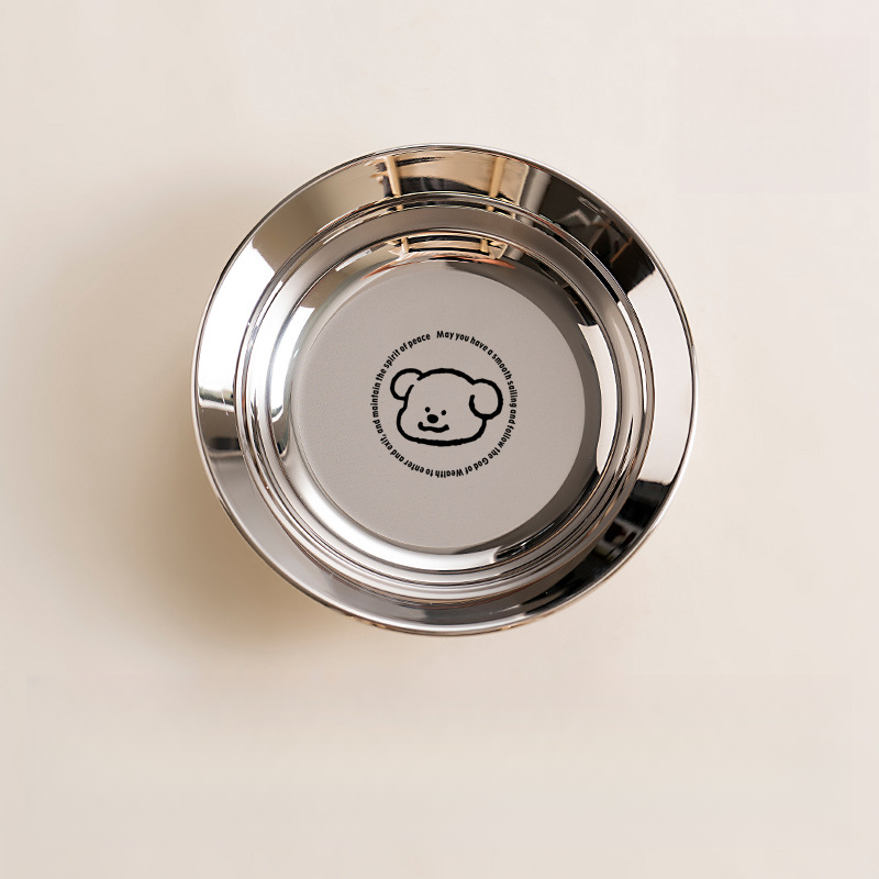 304 stainless steel disc, cute cartoon dinner plate, fruit plate, baby food supplement plate