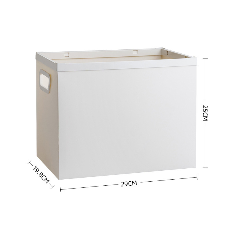 Reinforced foldable simple storage and organizing box