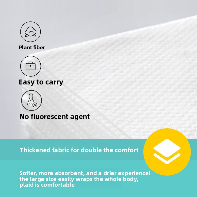 Individually wrapped cartoon disposable bath towels