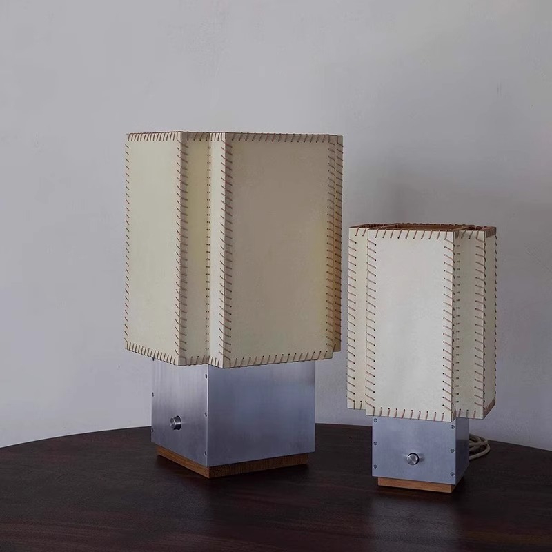 Medieval art niche design sheepskin paper table lamp