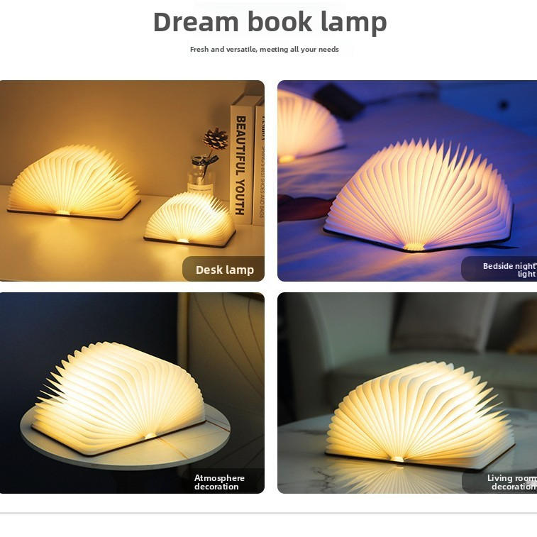 Folding Book Light Eye Protection Night Light