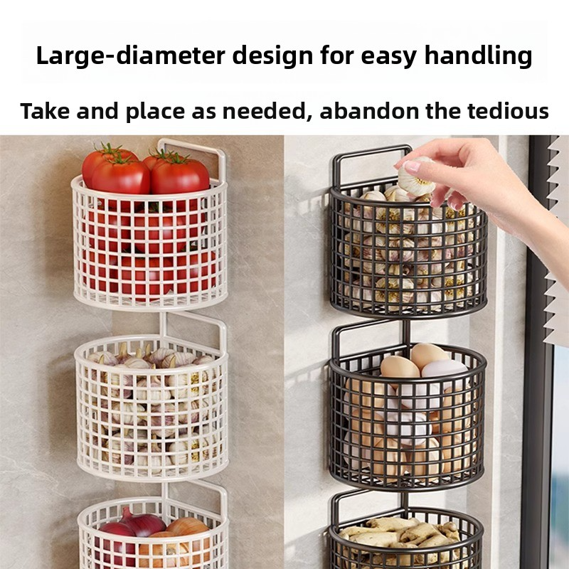 Garlic and Ginger Storage Box, Multi-functional Kitchen Rack