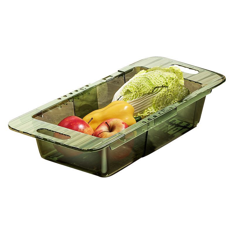 Kitchen retractable draining rack, sink draining basket