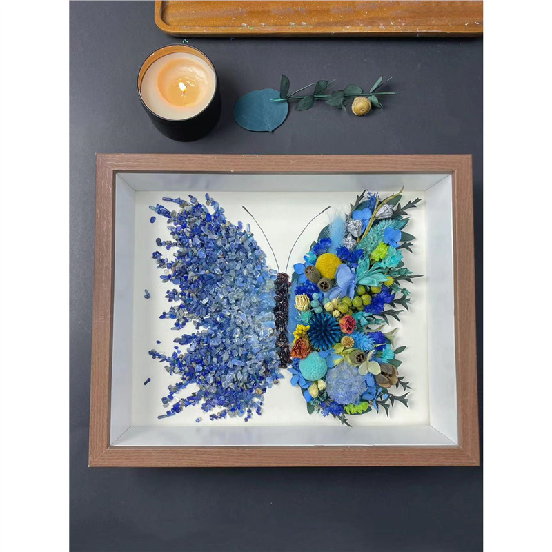 Creative Rose Plant Material Kit, Crystal Preserved Flower Butterfly Set DIY Materials