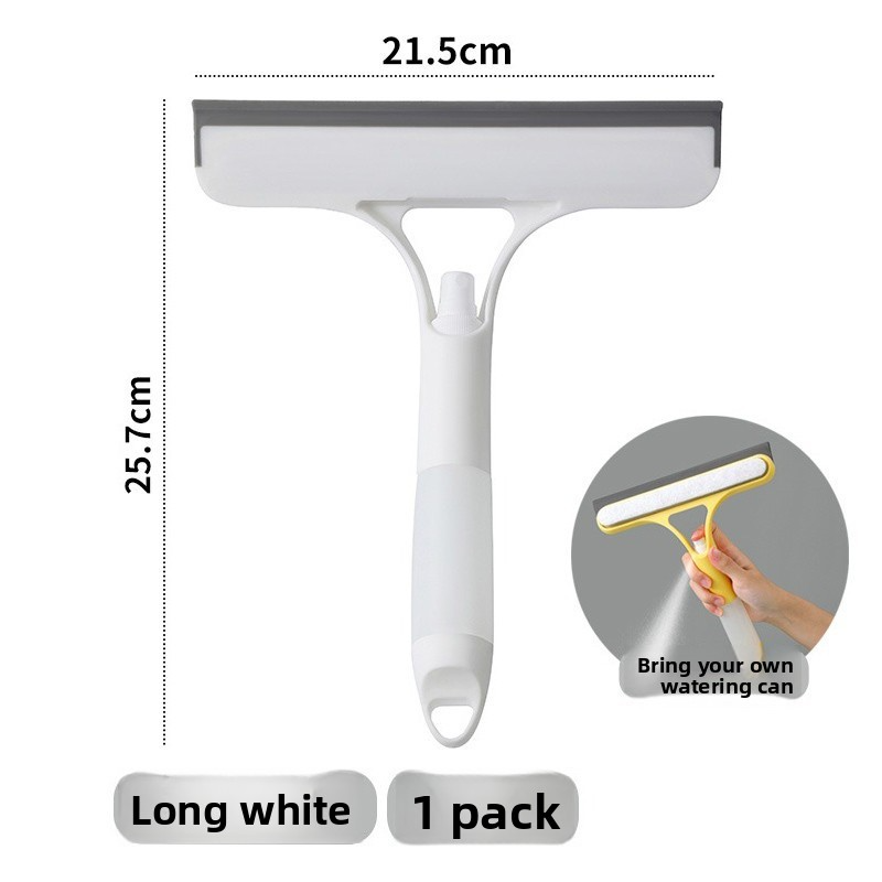 Multifunctional glass cleaner with built-in spray