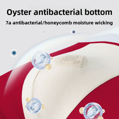 Red Men's Underwear Pure Cotton Class A Breathable and Comfortable