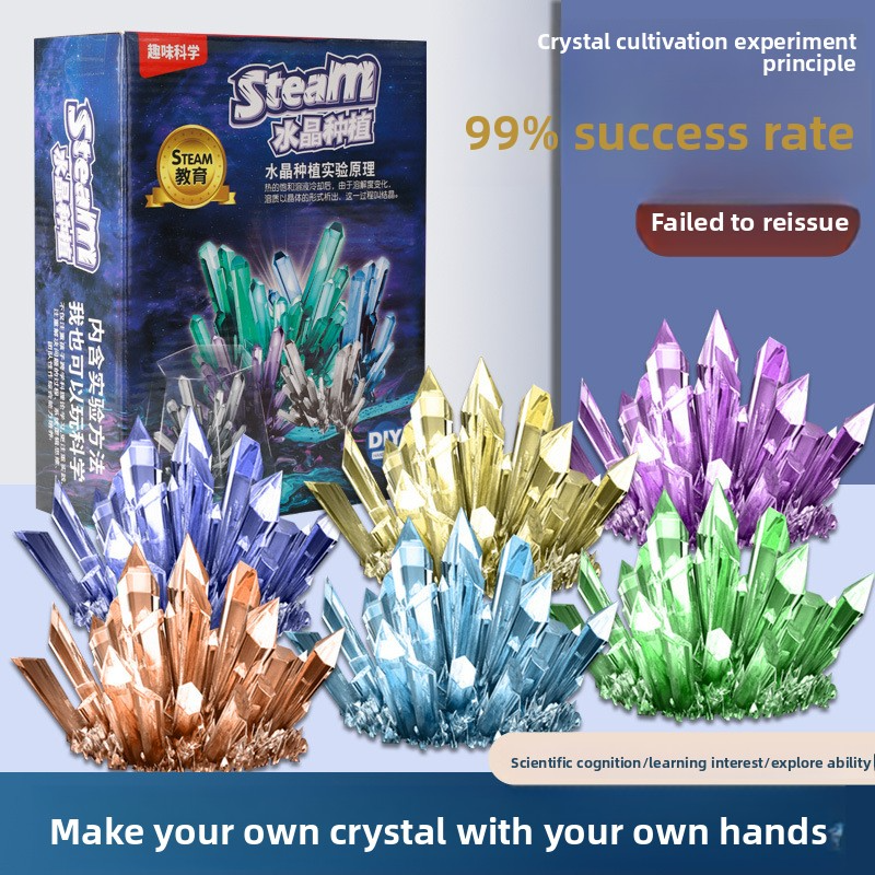 Crystal Growing DIY Science Experiment Kit: Fun Parent-Child Interaction, Chemistry Experiment, Crystallization Principle