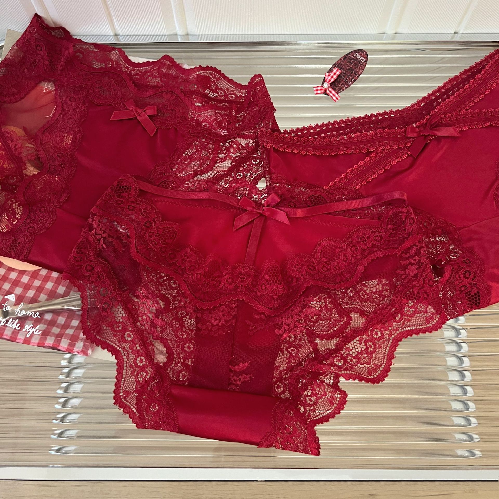 Women's Red Lace Panties Sexy