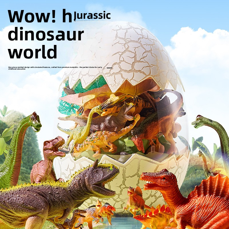 Children's Dinosaur Egg Toys, Dinosaur World, Jungle Insects, Wild Animal Models, Cognitive Interactive Toys for Boys and Girls