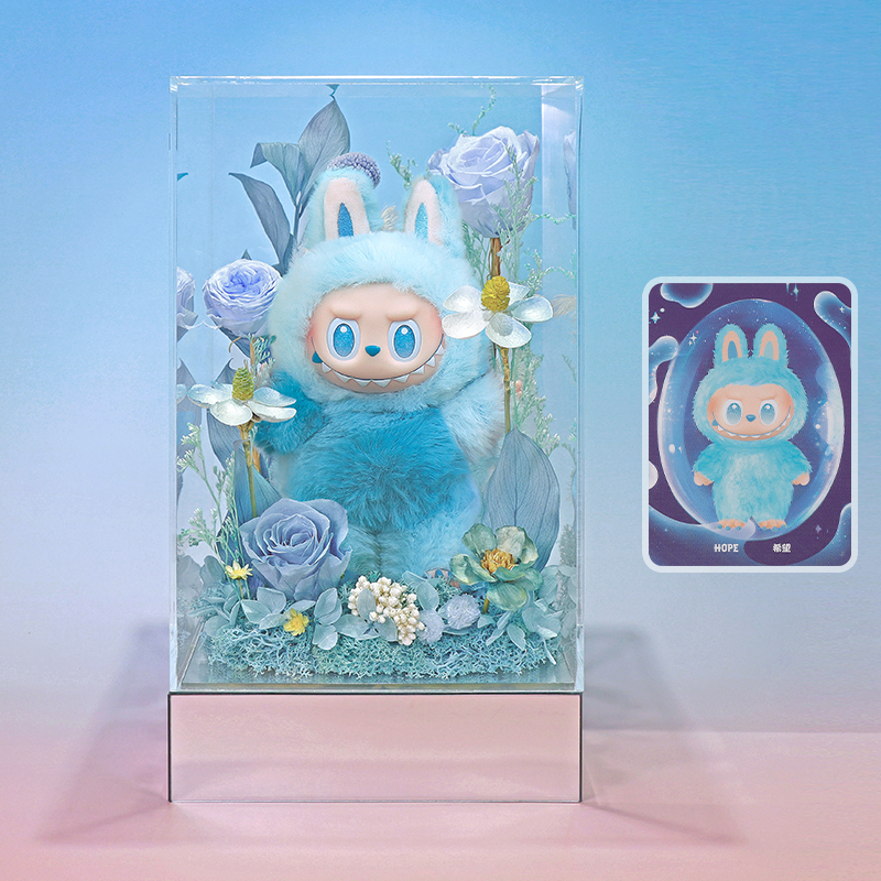 Pop Mart Authentic Labubu 3.0 "Front High Energy" Doll Everlasting Flower Gift Box, a Birthday Gift for Girlfriend or Girls