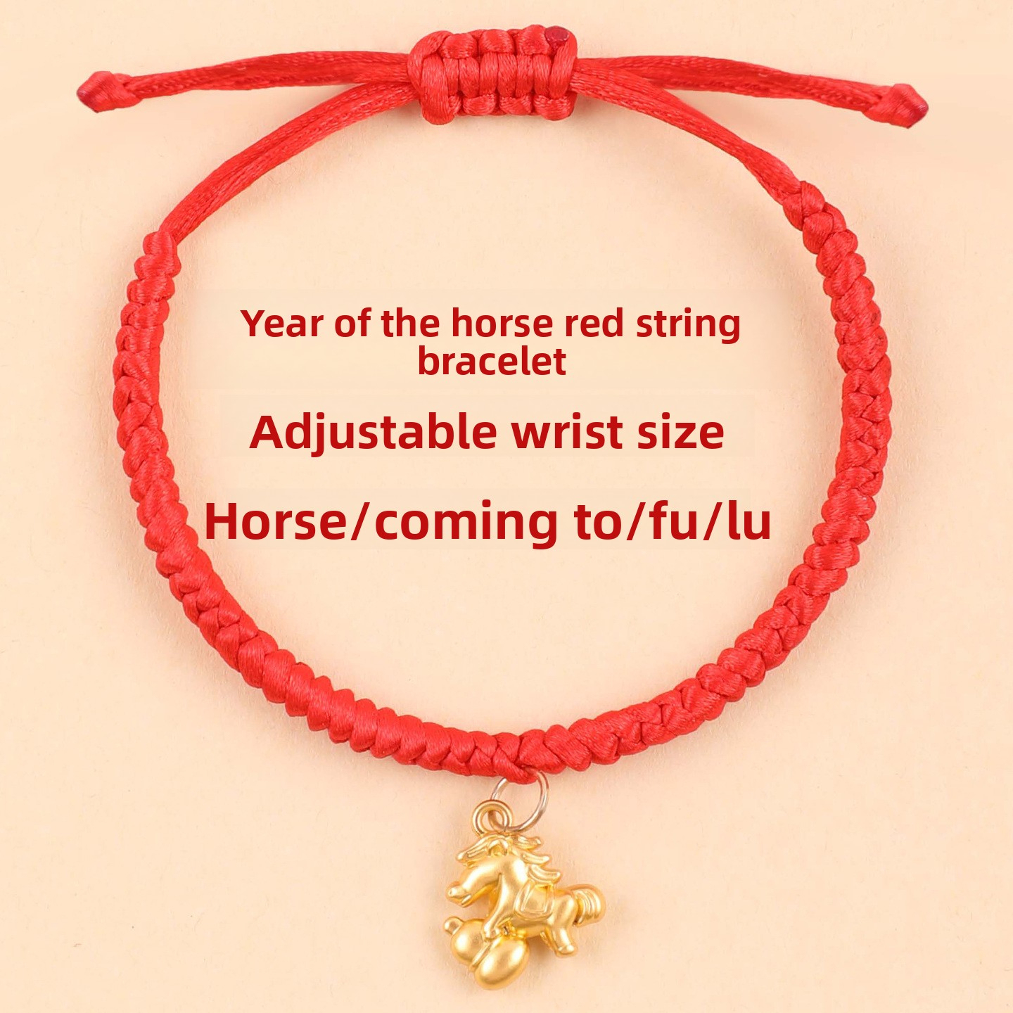 [Buy one, get three]Hand-woven red string bracelet, non-fading