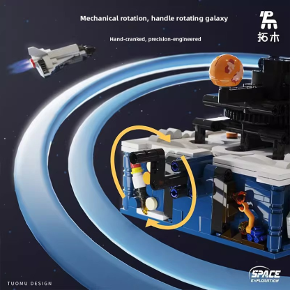 Tuomu Solar System T5002 Globe Educational and Intellectual Building Block Assembly Toy for Boys, Students, and Early Education, Suitable for 8-Year-Olds