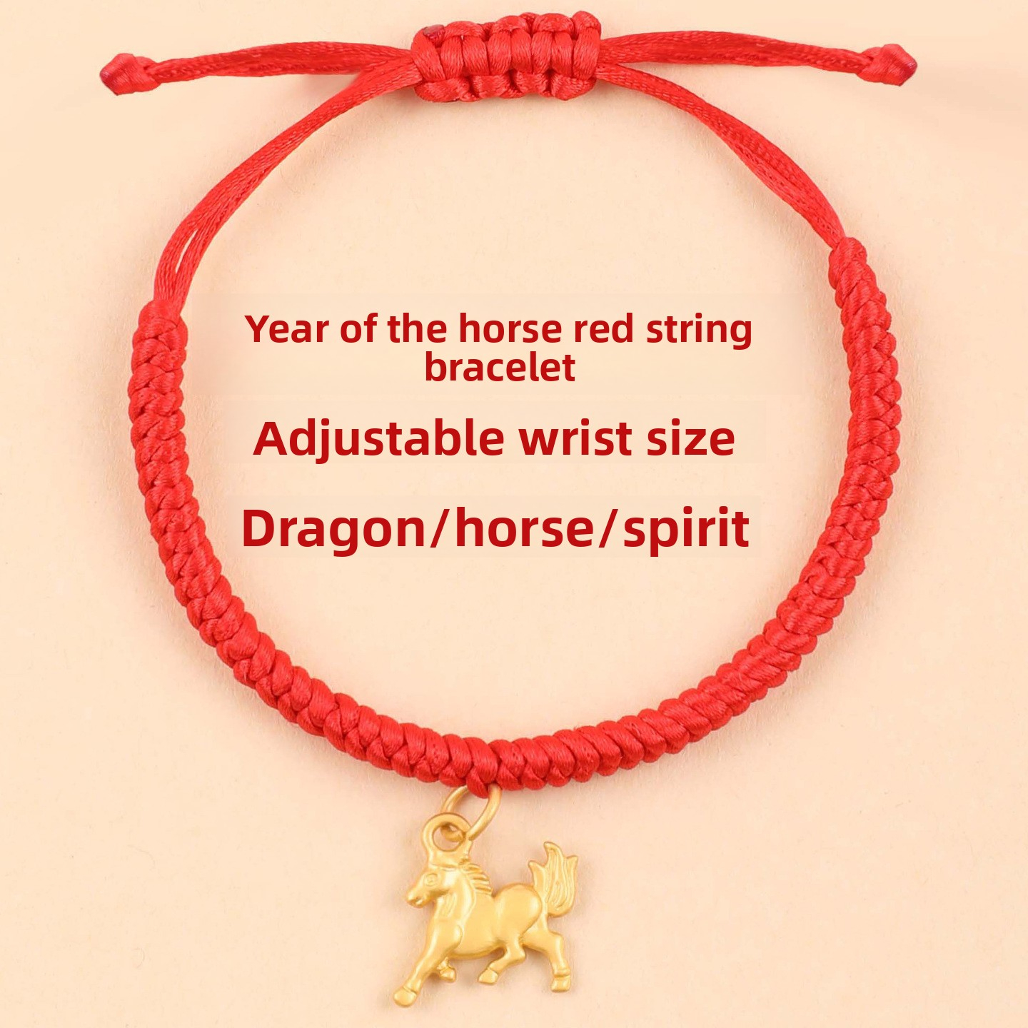 [Buy one, get three]Hand-woven red string bracelet, non-fading