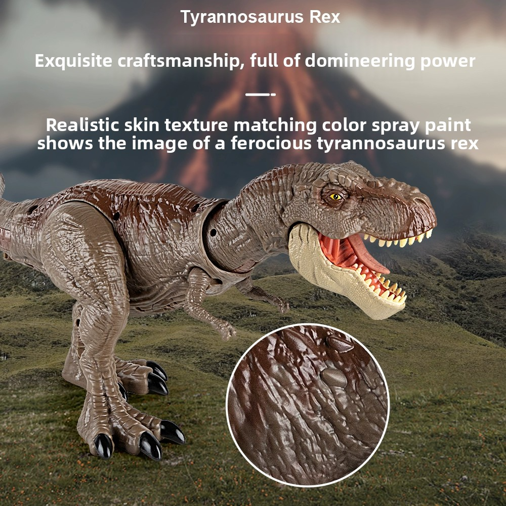 Large-sized Dinosaur Toy Jurassic Sound Effect Devouring Tyrannosaurus Rex Children's Simulation Model, Birthday Gift for Boys Aged 3-6