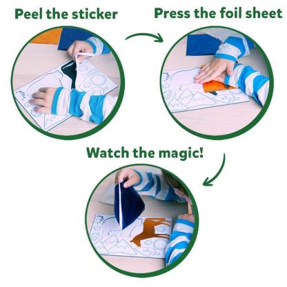 Skillmatics Foil Fun - Art & Craft Activity, Mess Free Art, DIY Creative Kit for Kids Ages 4 and up