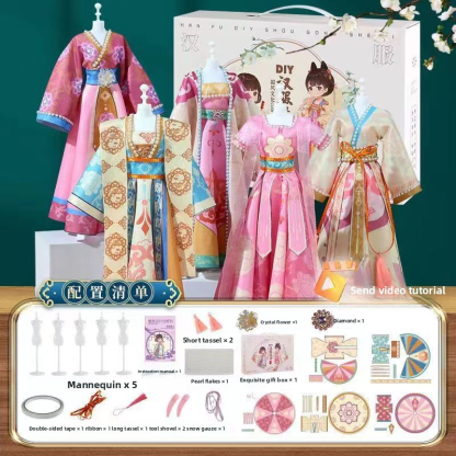 Children's Hanfu DIY Gift & Intangible Cultural Heritage Educational Toy Kit