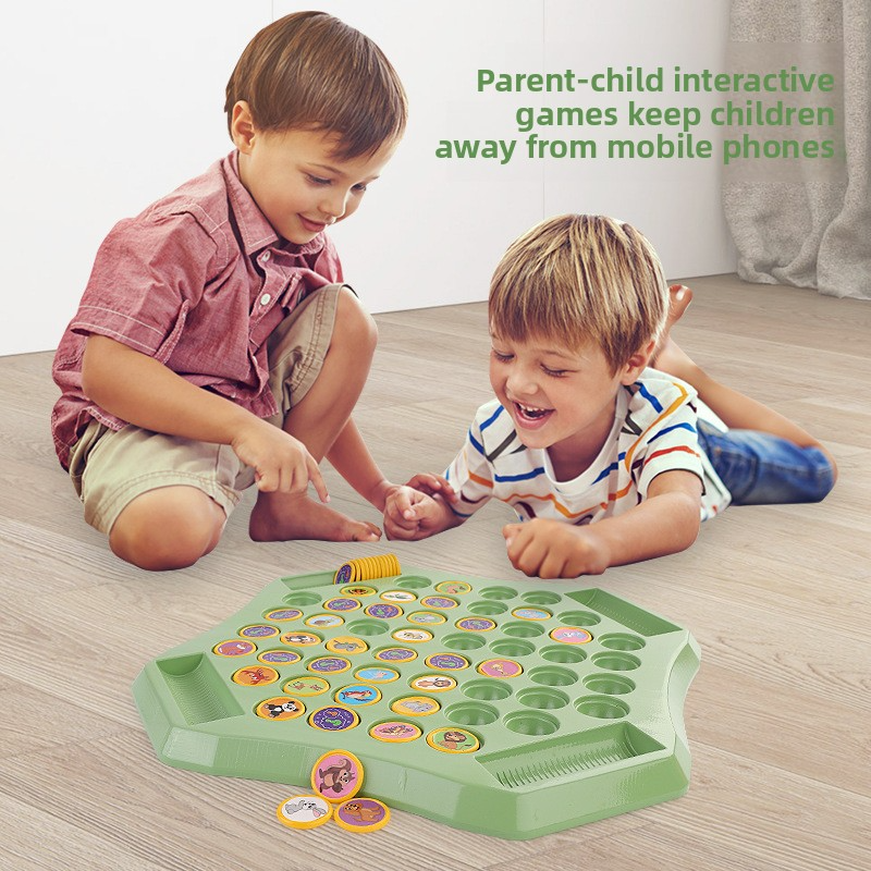 Children's Flip Chess Parent-Child Interactive Battle Tabletop Game Matching Focus Training Memory Chess Educational Toy