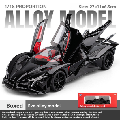 Chezhi 1:18 Apollo EVO Simulation Alloy Sports Car Model with Sound, Light, Pull Back, Multi-Door Opening - Toy, Collection, Gift