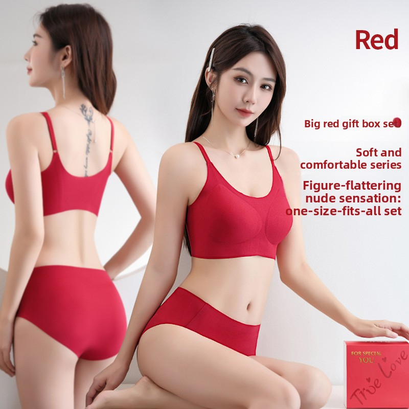 Zodiac Year New Year Wedding Seamless Underwear Set