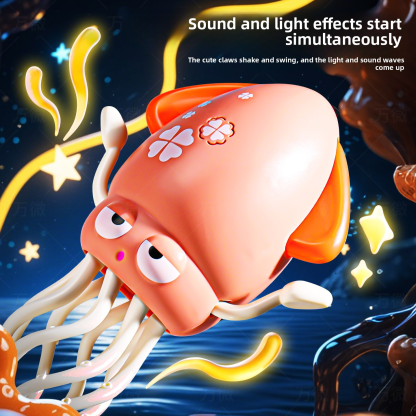 5 New magical dancing octopus (eight-tentacled) children's educational electric squid toy for boys and girls up to 6 years old
