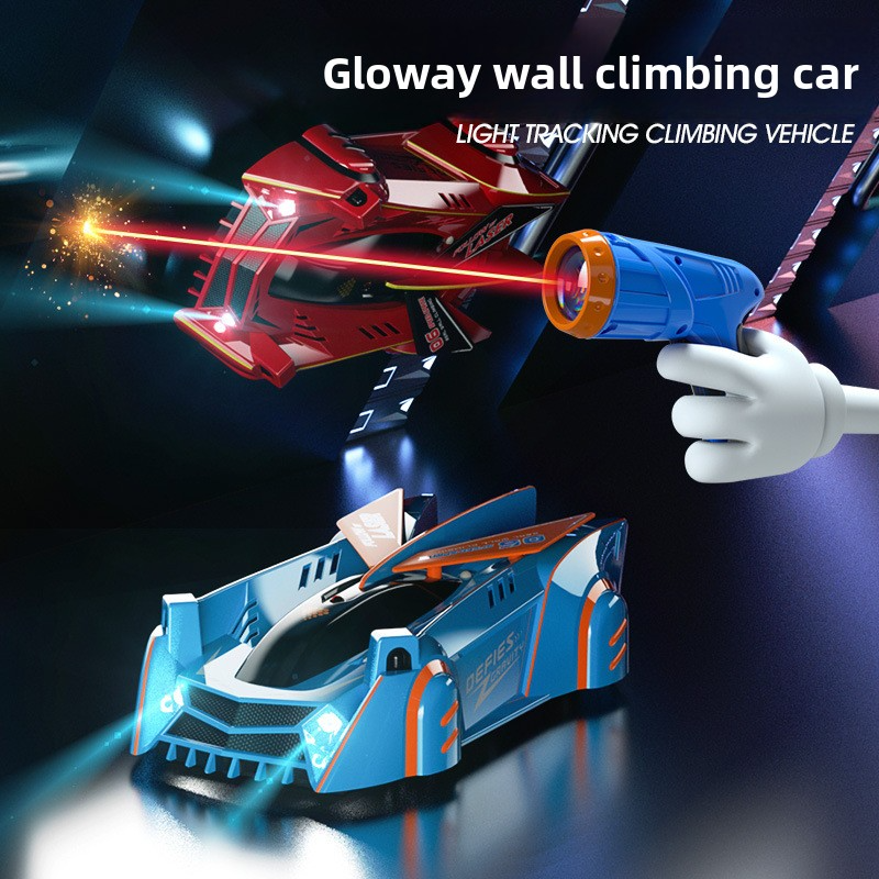 Infrared Sensor Light-Chasing Wall-Climbing Car, Watch-Controlled Car, Light-Chasing Twisting Stunt Car, Children's Toy Car