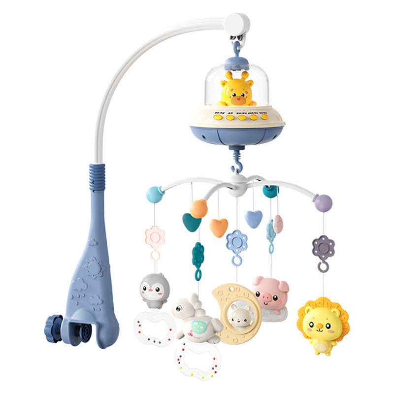 Baby crib mobile rattle, children 0-1 year old music rotating bed bell, baby toy
