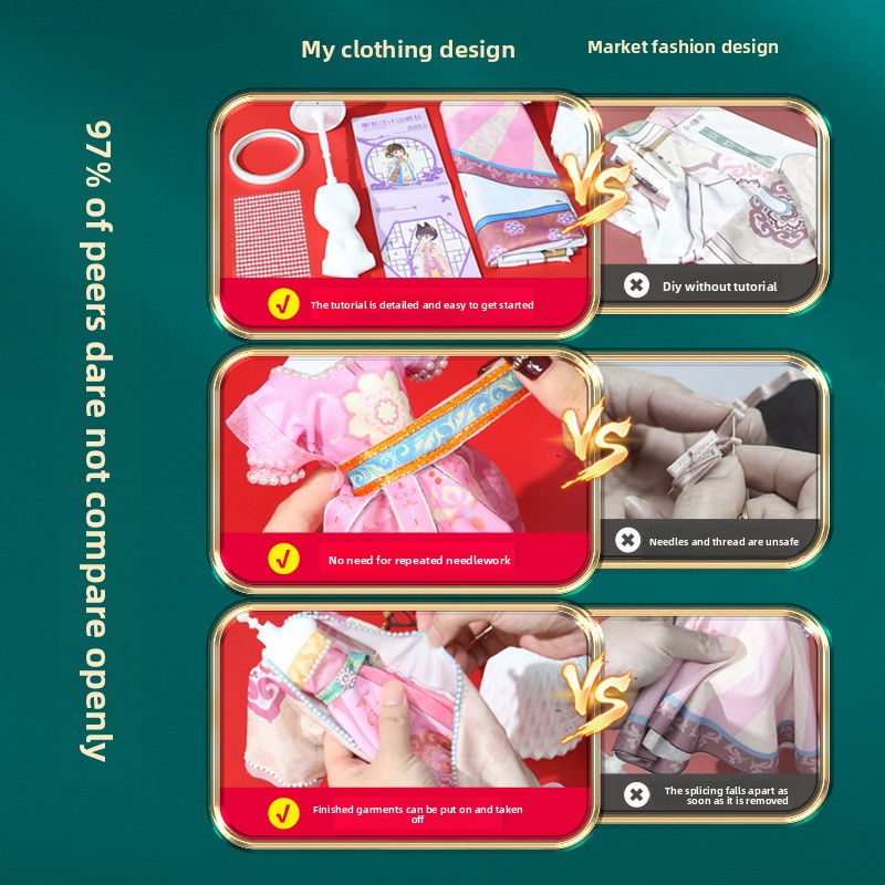 Children's Hanfu DIY Gift & Intangible Cultural Heritage Educational Toy Kit