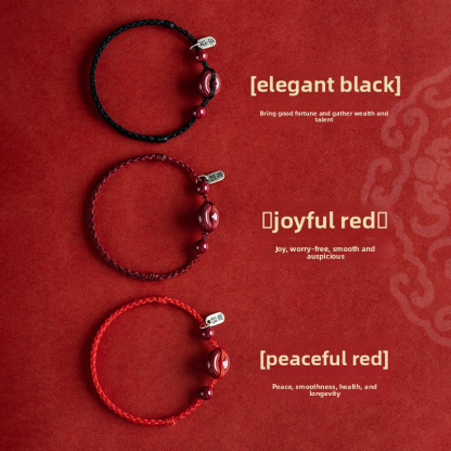 [Buy one, get three]Peace Buckle Red String Bracelet Anklet 