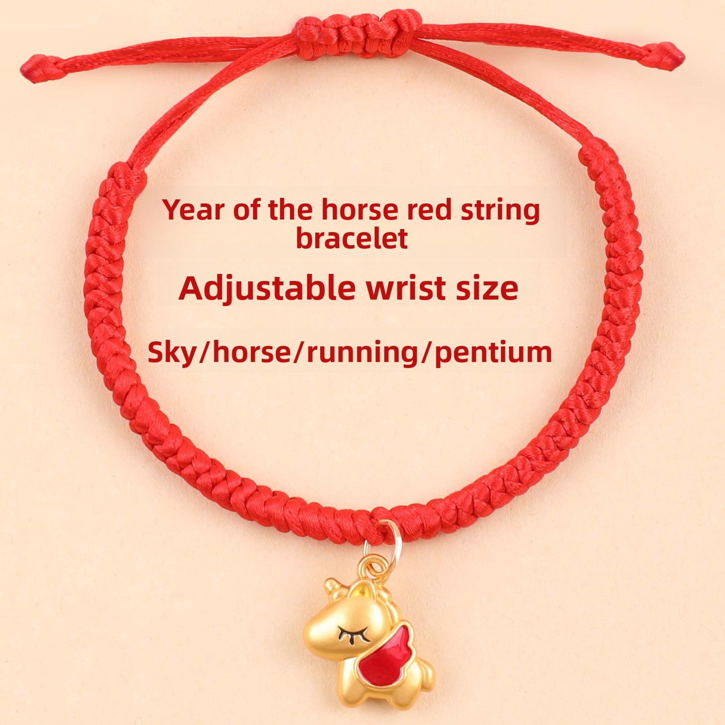 [Buy one, get three]Hand-woven red string bracelet, non-fading