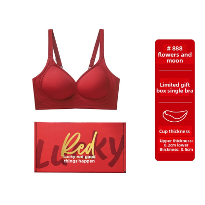Red Underwear for Women in the Year of the Horse, Small Chest Push-Up, Enhancing Appearance
