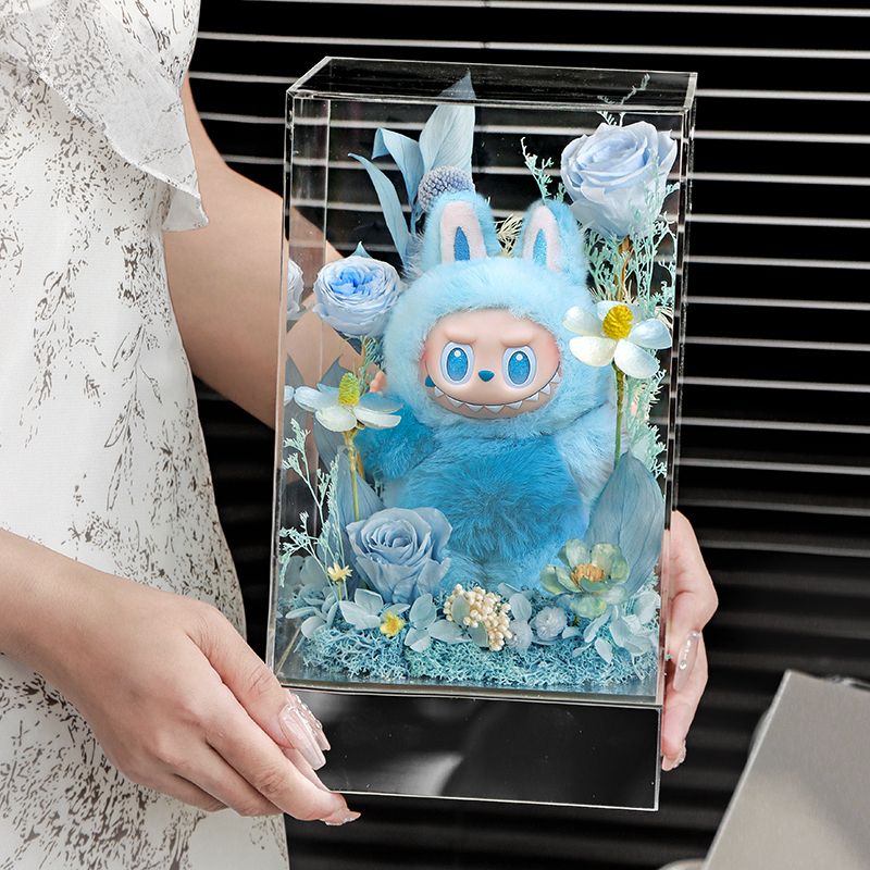 Pop Mart Authentic Labubu 3.0 "Front High Energy" Doll Everlasting Flower Gift Box, a Birthday Gift for Girlfriend or Girls