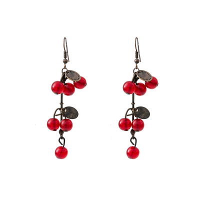 Ancient Style Red Chinese Earrings