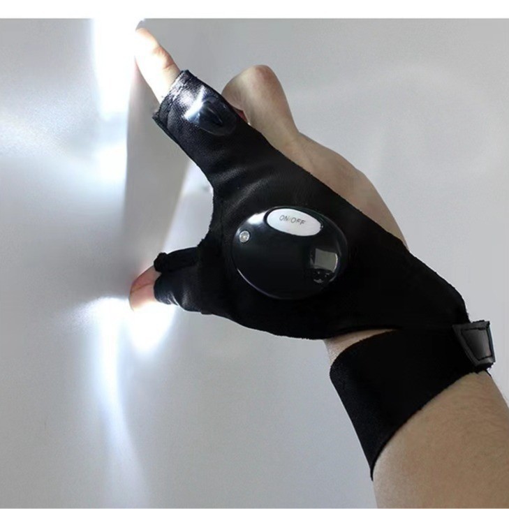 LED Flashlight Luminous Lighting Gloves(two pairs )