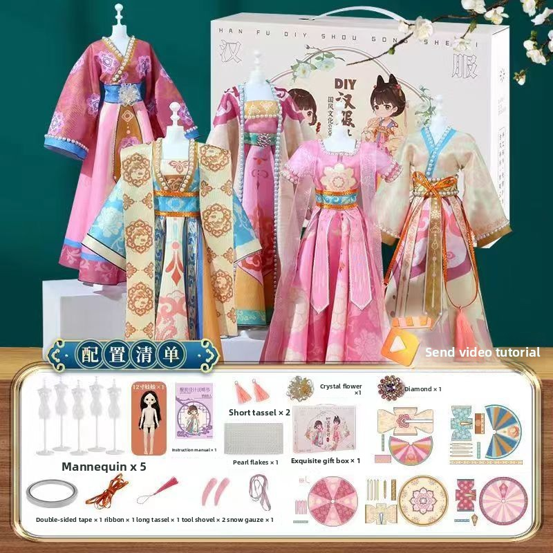 Children's Hanfu DIY Gift & Intangible Cultural Heritage Educational Toy Kit