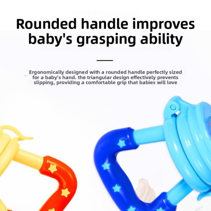 Baby Fruit and Vegetable Silicone Pacifier Teether, Baby Teething Toy, Fruit and Vegetable Mesh Bag, Baby Fruit and Vegetable Feeder