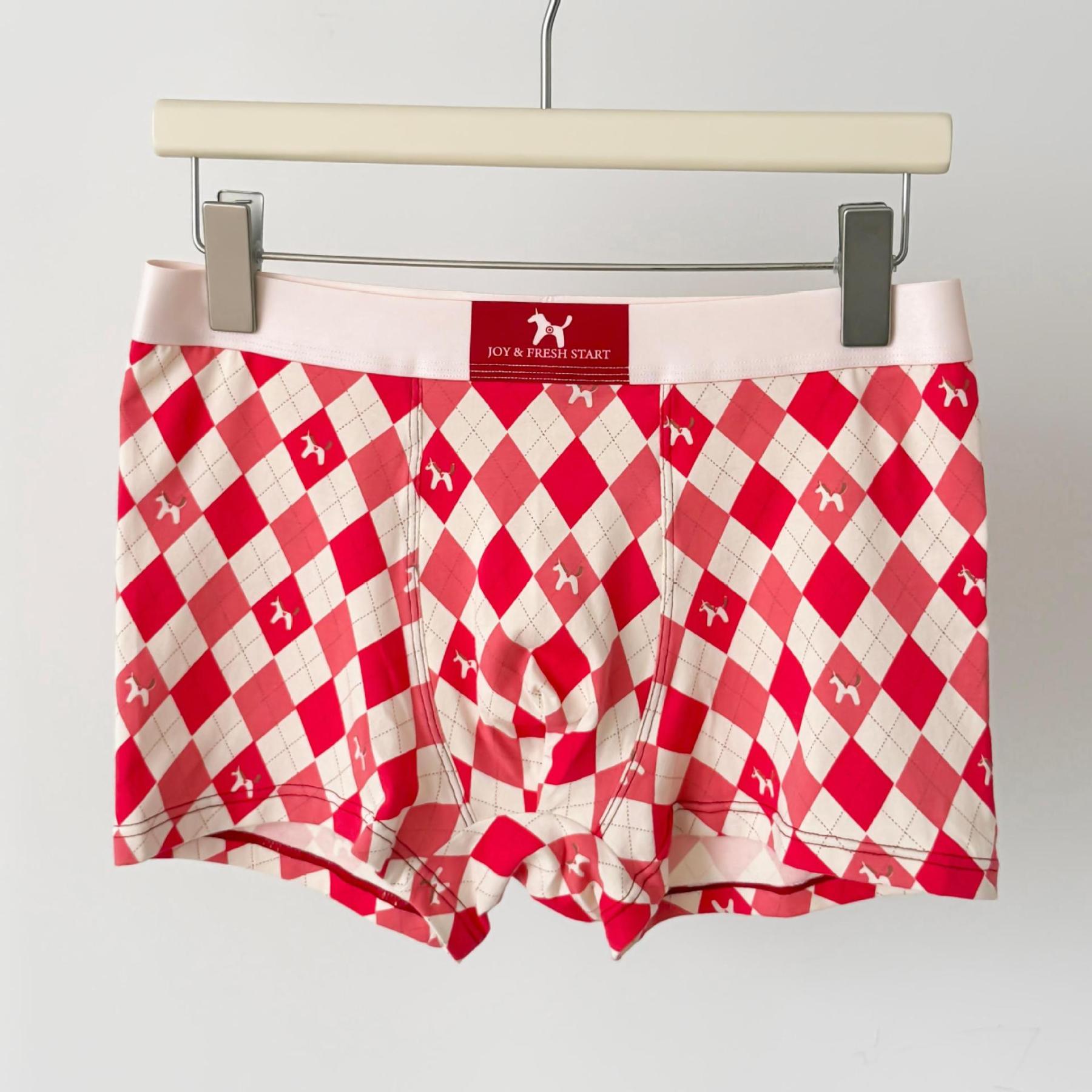 Men's Red Underwear for the Year of Birth Red Underwear