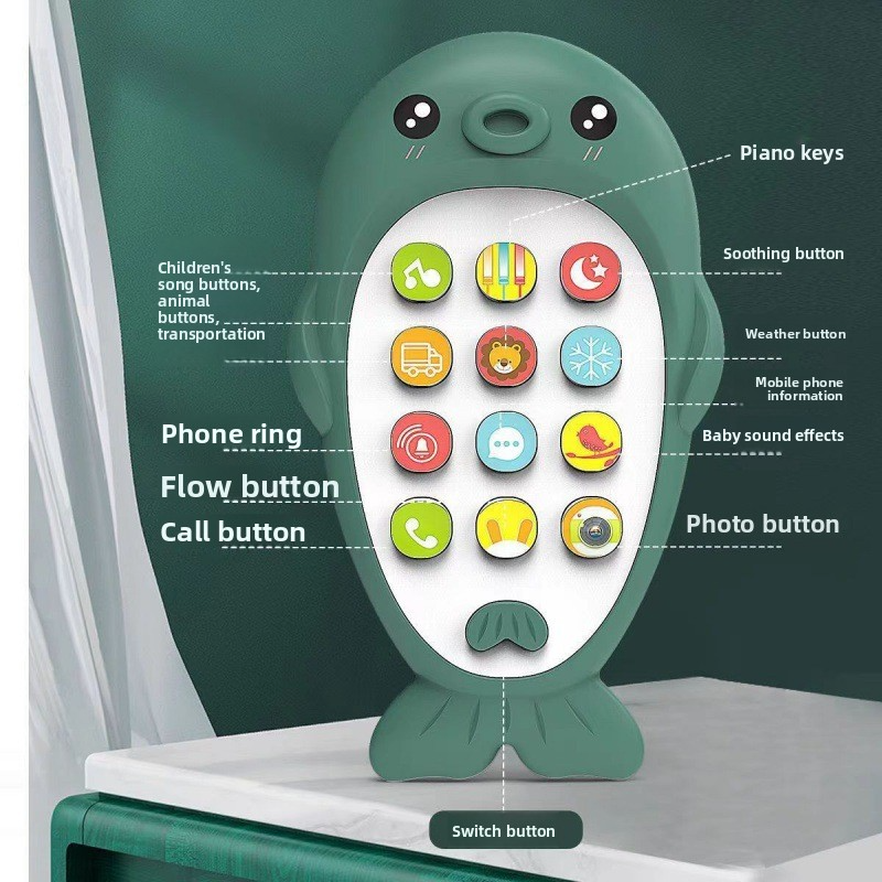 Children's early education and intellectual development mobile phone, baby chewable simulation toy, baby press telephone, early education machine, learning machine