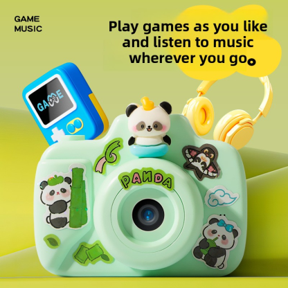 Panda camera for taking photos, suitable as a birthday gift for boys aged 6-13 and above, for children