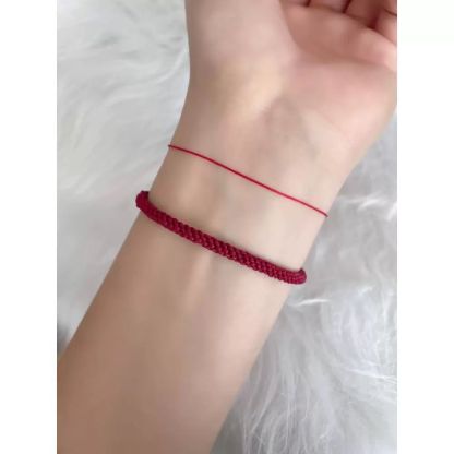 [Buy one, get three]Handwoven Bracelet, Seamless Red String