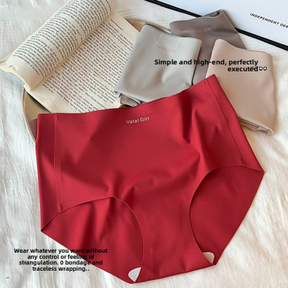 Red Underwear Women's Autumn and Winter New Style Seamless