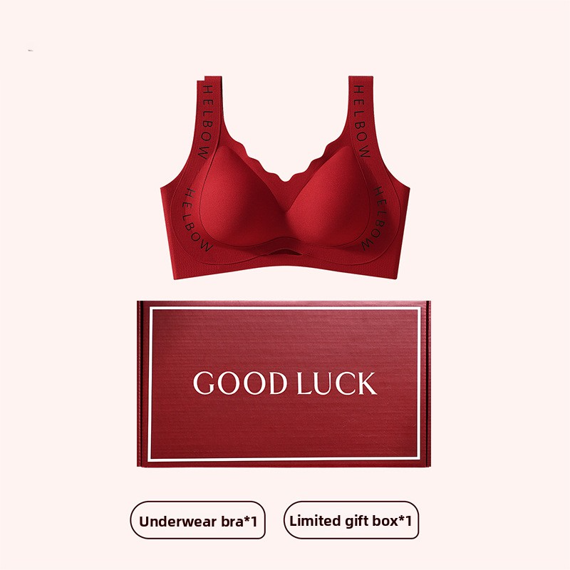 Red Underwear for Women Small Chest Push-Up 